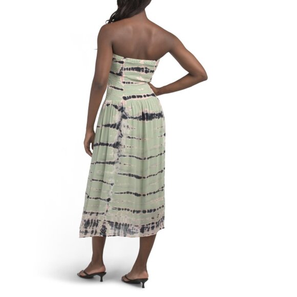 YOUNG FABULOUS & BROKE Mint Leaf Brenen Chiffon Maxi Dress - Picture 2 of 2